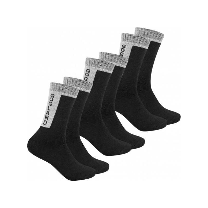 GOGLAND Trekking Outdoorové Ponožky 3 páry čierne Čierna 39 - 42 47001421
