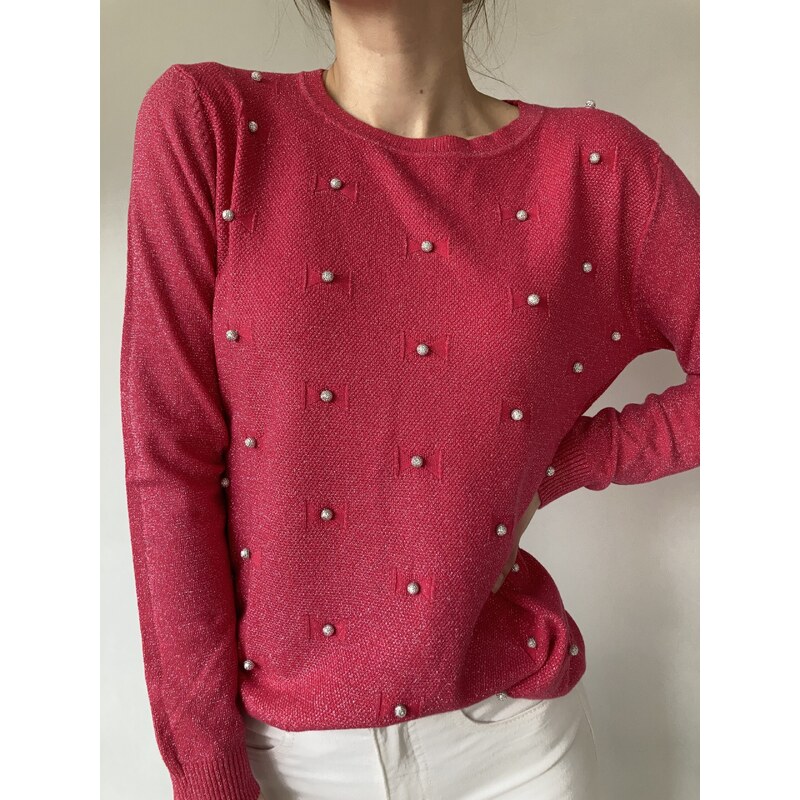 modnenakupy.sk Dámsky sveter s perličkami MARION 47016179