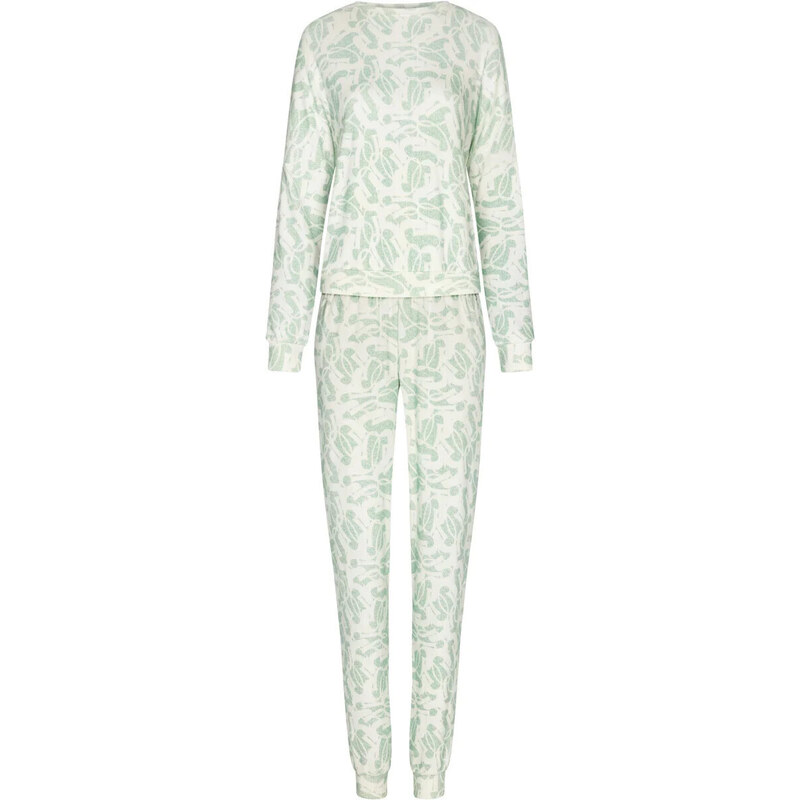 Dámske pyžamo 88232-800-2 zelenobiele - Pastunette 49780789