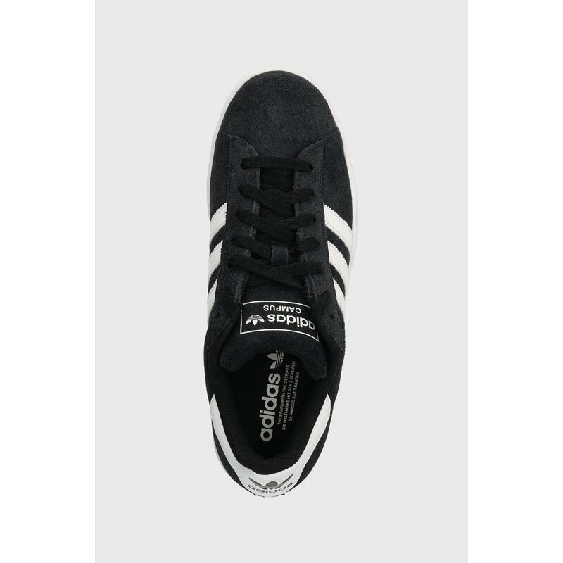 Semišové tenisky adidas Originals Campus 2 čierna farba, ID9844