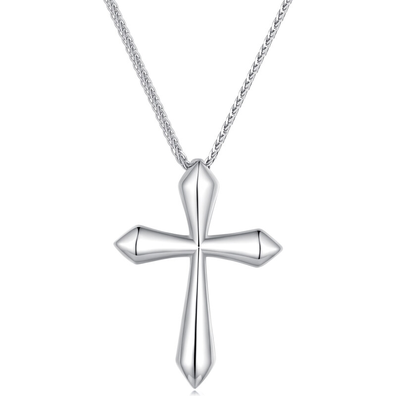 Royal Fashion strieborný náhrdelník Krížik 53970448