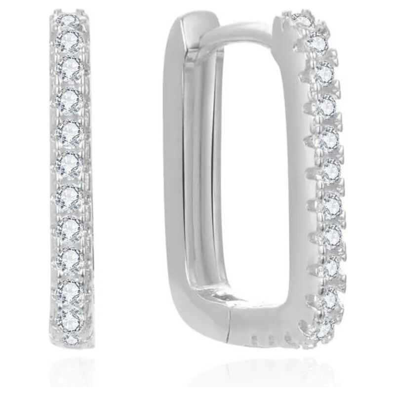 Olivie Strieborné obdĺžnikové náušnice 8045 47051126