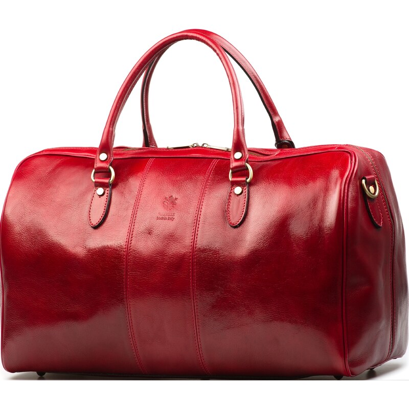 Blaire Kožená cestovná taška Josslyn červená 66532737
