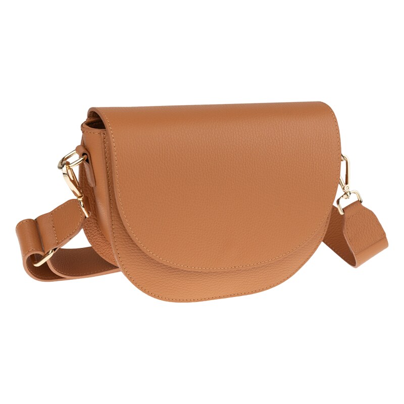 Camel kožená talianska crossbody kabelka Ramona Camel NovaKabelka.sk 47044127