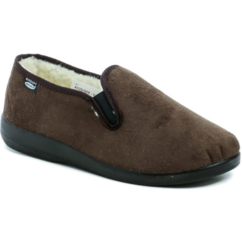 Rogallo 4320-009 hnedé pánske zimné papuče 47045086