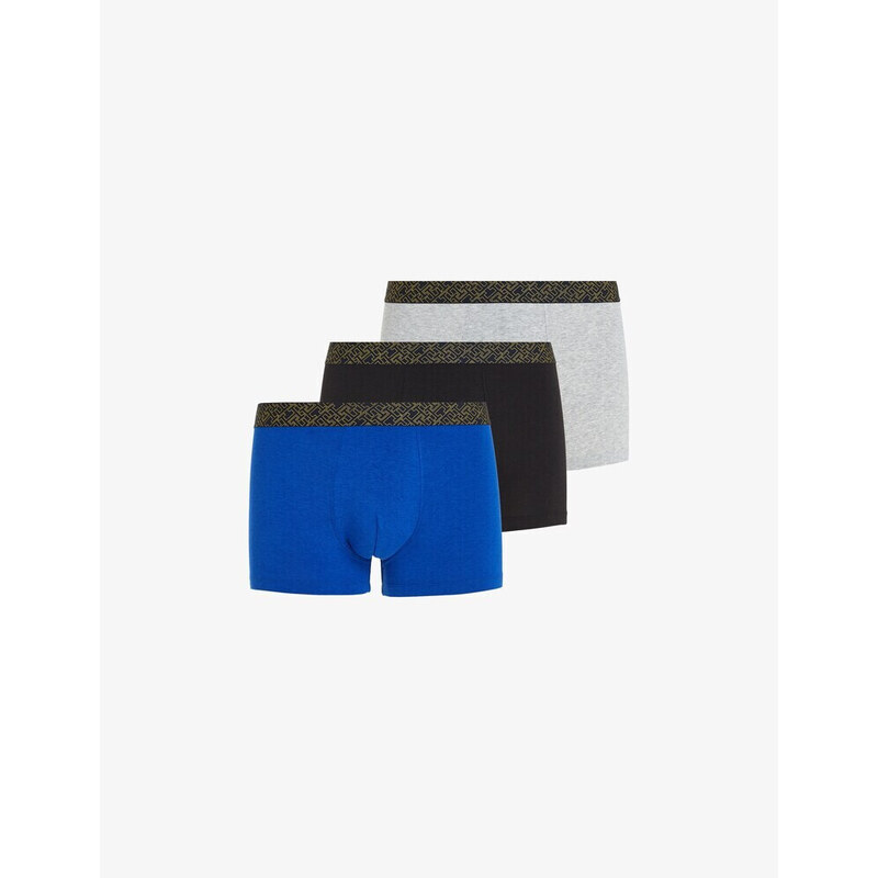 Pánske boxerky 3PACK UM0UM03039 0SH čierne-modré-sivé - Tommy Hilfiger 49776575