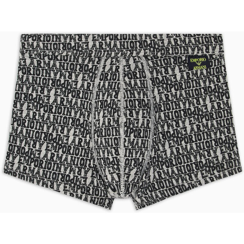 Pánske boxerky 112074 3F508 03348 šedé so vzorom - Emporio Armani 49778209