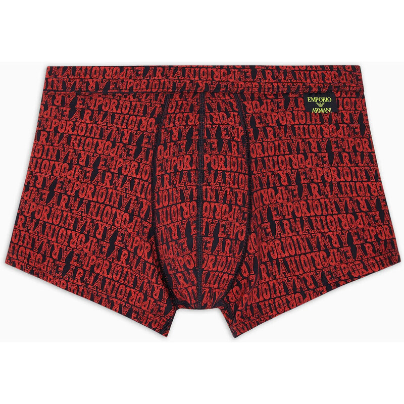 Pánske boxerky 112074 3F508 56936 čierne so vzorom - Emporio Armani 49778208