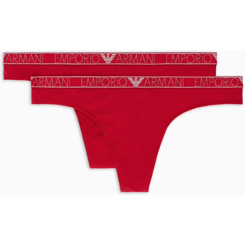 Dámske tangá 2PACK 163333 3F223 00173 červené - Emporio Armani 49778736