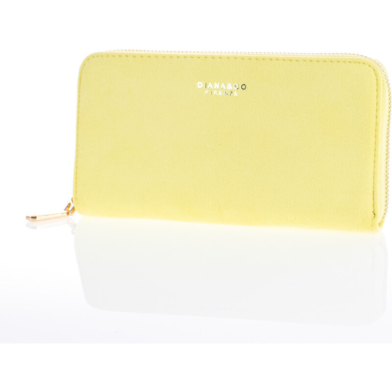 DIANA&CO Peňaženka - DianaCo semišová, žltá 47061361