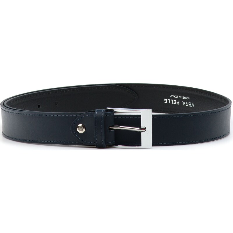 Blaire Dámsky kožený opasok tmavo modrý 64988332