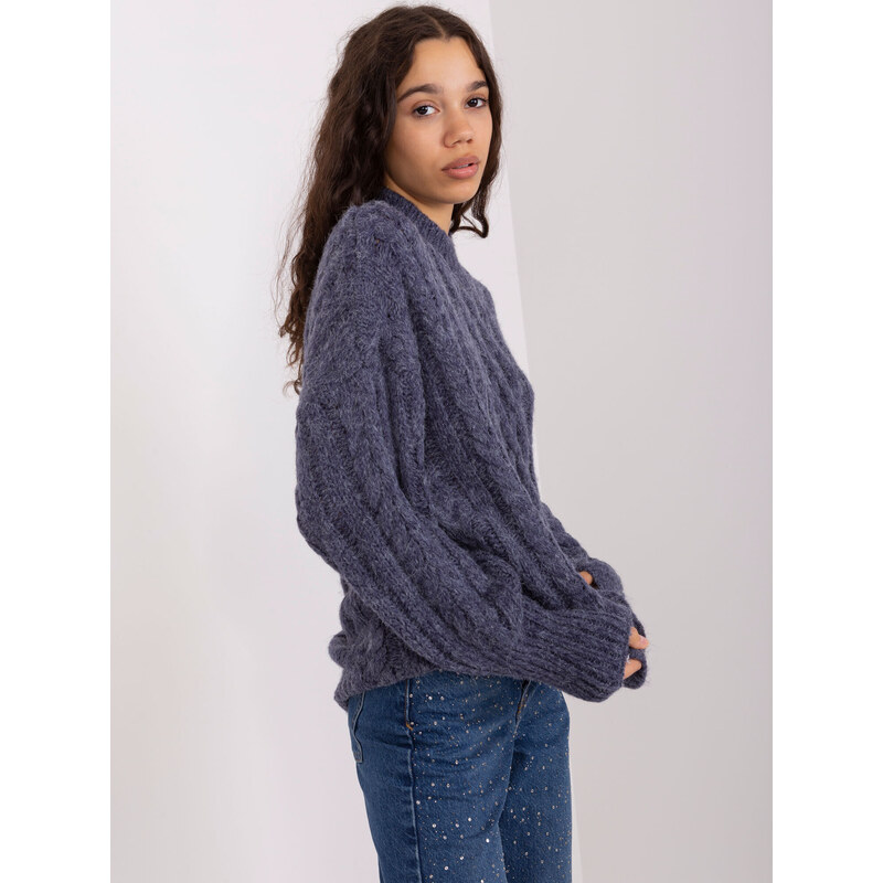 Wool Fashion Italia Sweater-AT-SW-2363-2.11P-navy blue 64665195