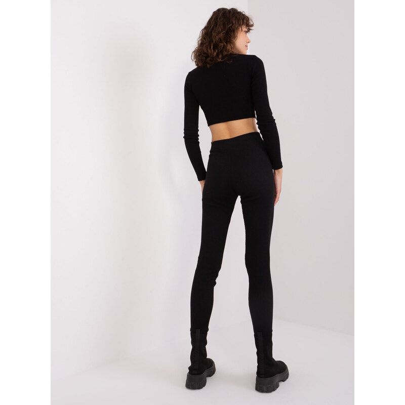 RUE PARIS Leggings-LO-LG-LK-534.58-black 64686962