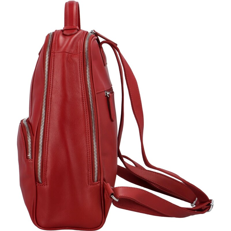 Dámsky kožený batoh červený - Katana Anabell červená
