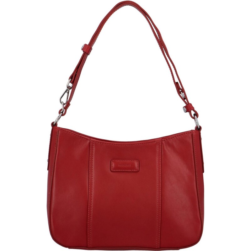 Dámska kožená kabelka cez rameno červená - Katana Lavana červená 50242473