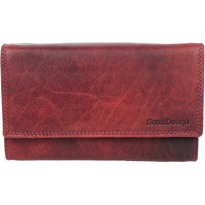 Sendi Design Dámska kožená peňaženka B-2509 RFID červená 47079405