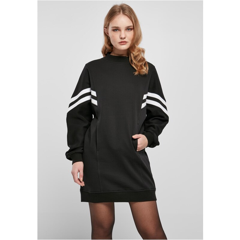Urban Classics Womens Oversized College Sweat Dress Black 66077621