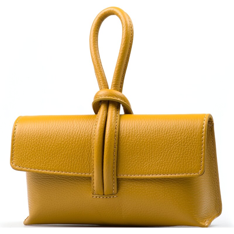 Blaire Kožená kabelka Valerie horčicovo žltá 64987869