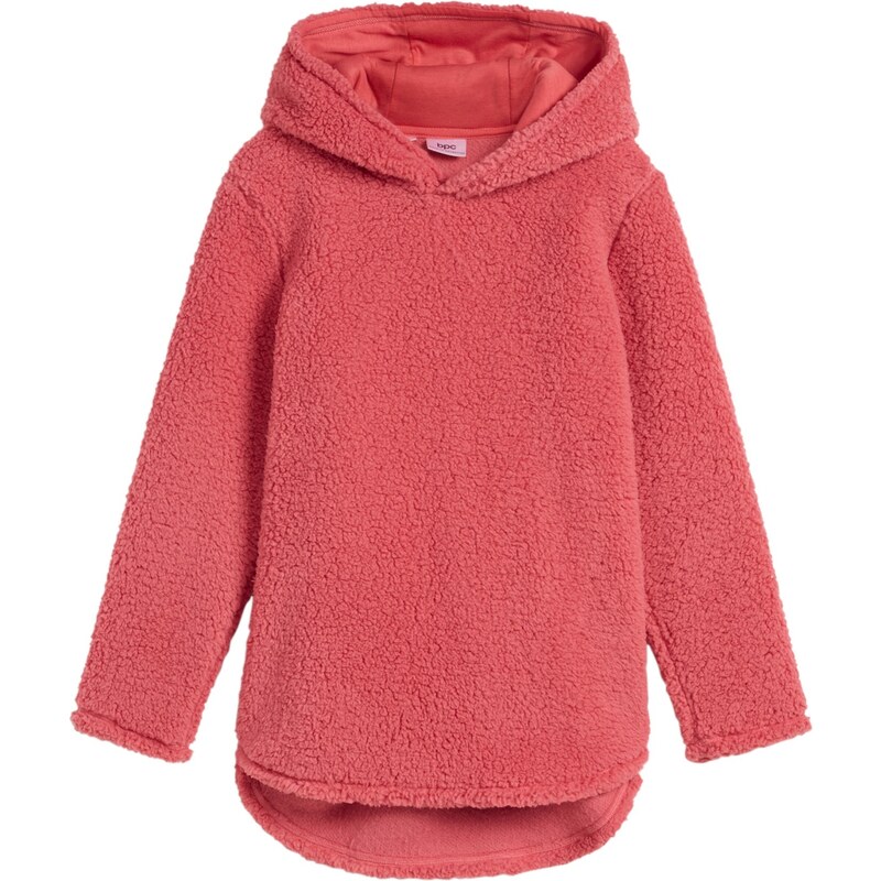 bonprix Flísový pulóver, farba ružová 47085992