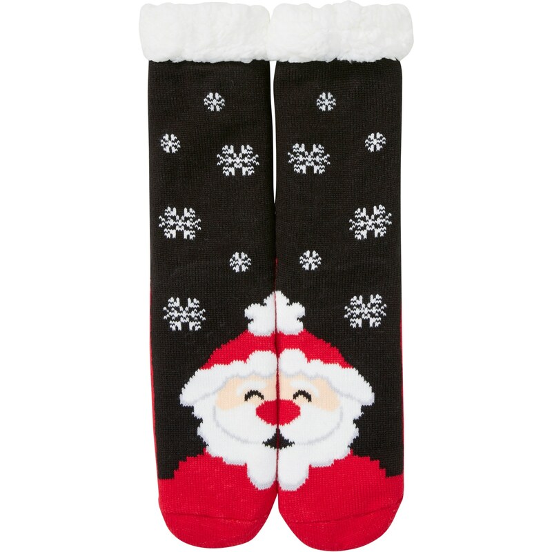 bonprix Mäkké ponožky s kožušinovou podšívkou, farba čierna 47086814