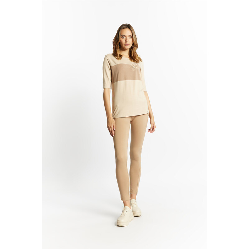 Dámske legíny TRU2440 béžové - Monnari 49782161