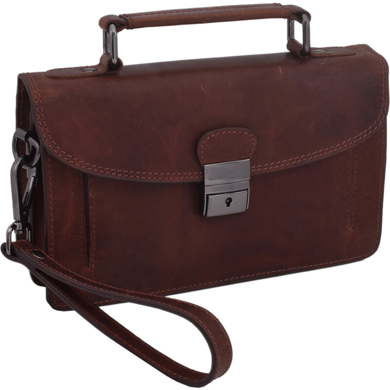 Mercucio Kožená etue taška koňak 3311574 64507421