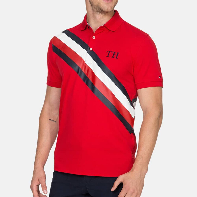 Pánské červené polo triko Tommy Hilfiger 44747585