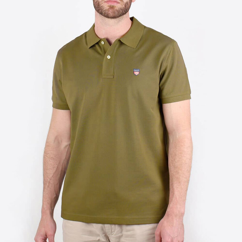 Pánské zelené polo triko Gant 55517 47120340