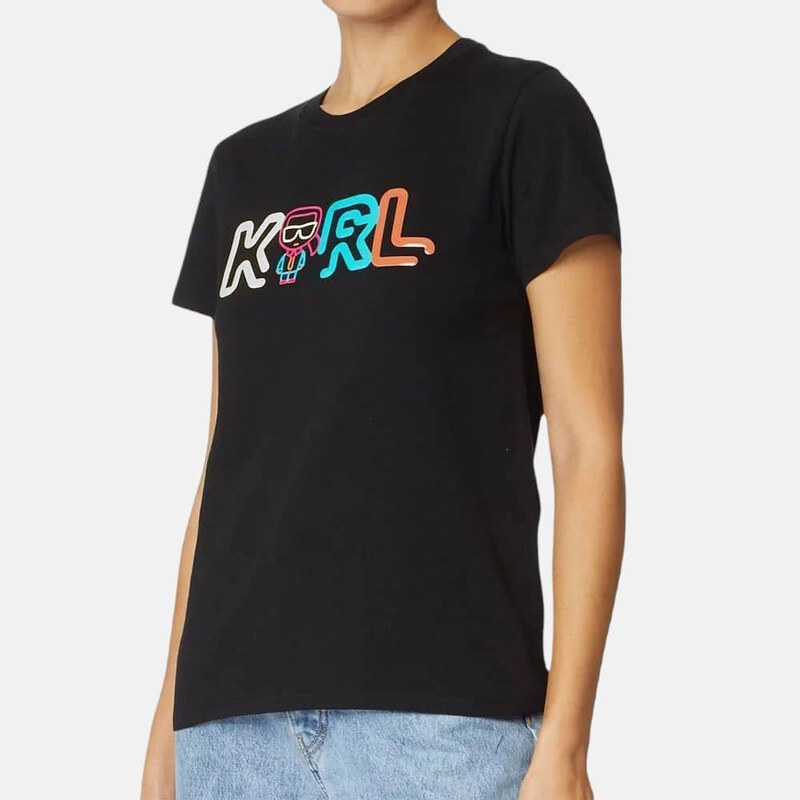 Dámské černé triko Karl Lagerfeld 55512 47120335