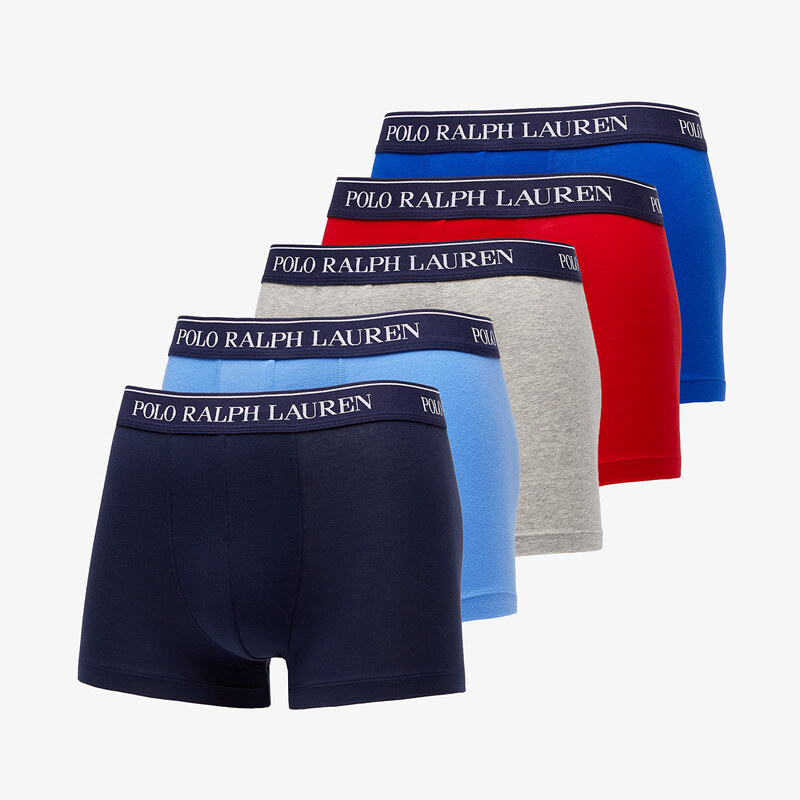 Boxerky Polo Ralph Lauren Stretch Cotton Classic Trunk 5-Pack Red/ 67436027