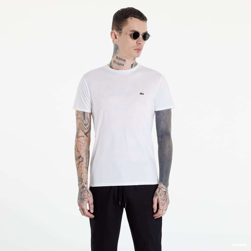 Tričko LACOSTE Pima Cotton White L 57291998