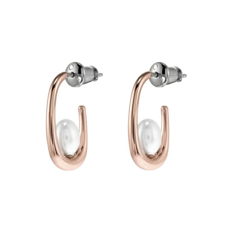 Skagen Pôvabné pozlátené náušnice s pravými perlami Agnethe SKJ1747791 66580768