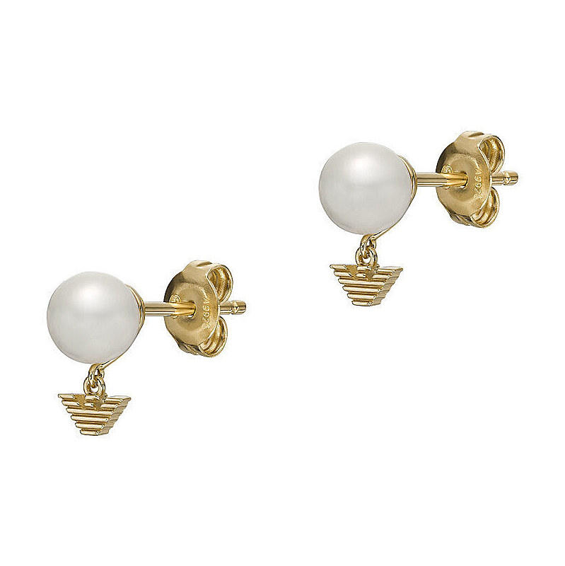 Emporio Armani Elegantné pozlátené náušnice s perlami EG3583710 66591217