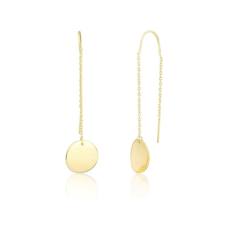 JVD Pozlátené dlhé náušnice SVLE1851X75GO00 66587425