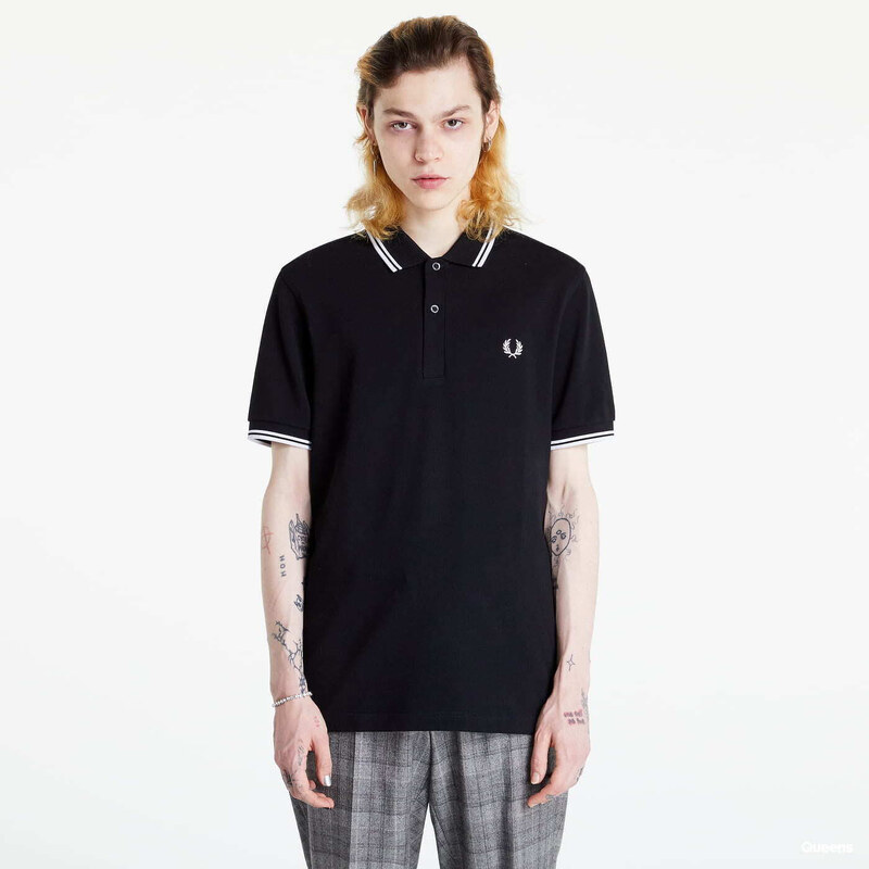 Tričko FRED PERRY Twin Tipped Shirt Black L 47093992