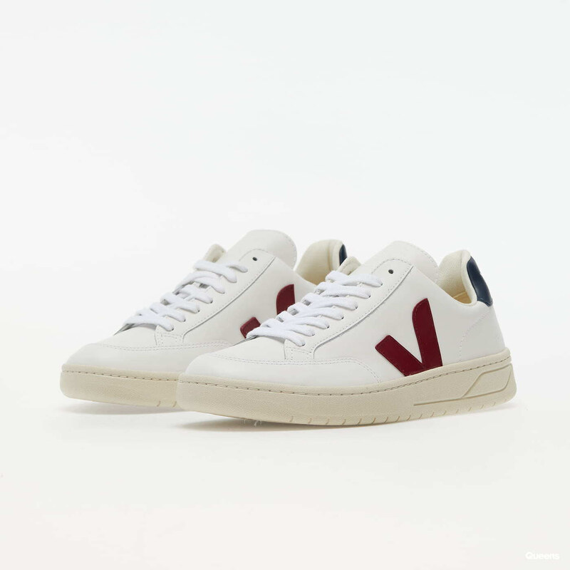 Veja V-12 Leather Extra/ White/ Marsala 55487582