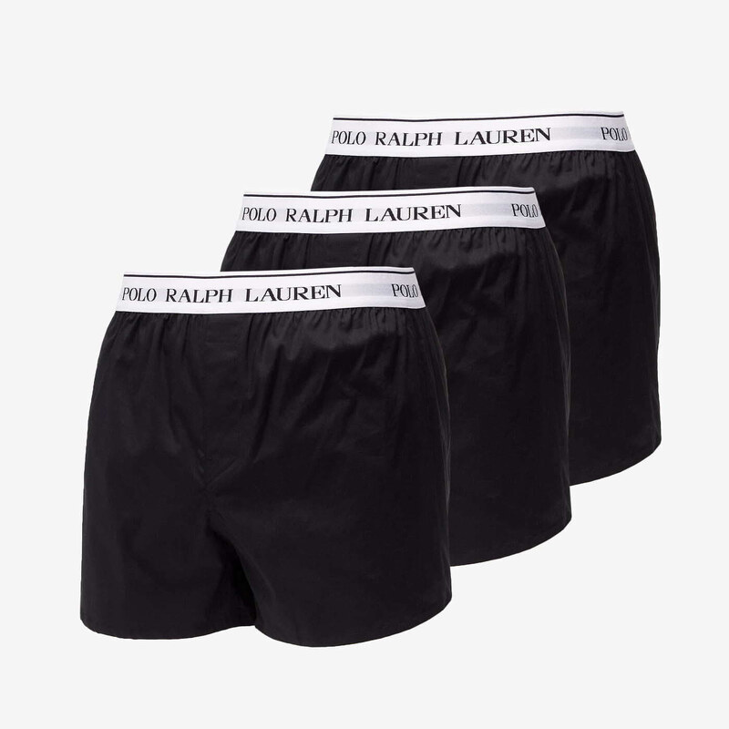 Boxerky Polo Ralph Lauren Stretch Cotton Slim Fit Trunks 3-Pack Black 47094729