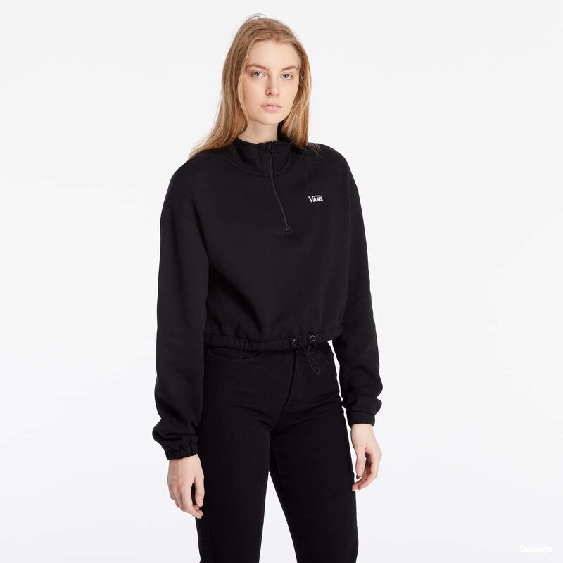 Mikina Vans Left Chest Half Zip Fleece Black XL 47094268