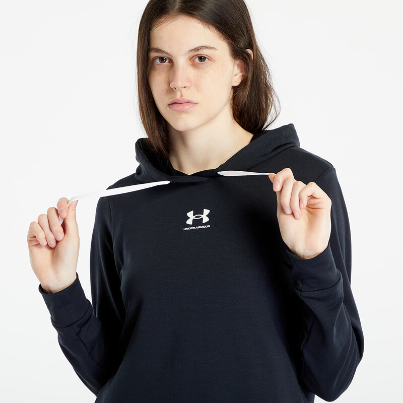 Mikina Under Armour Rival Terry Hoodie Black/ White L 54984425