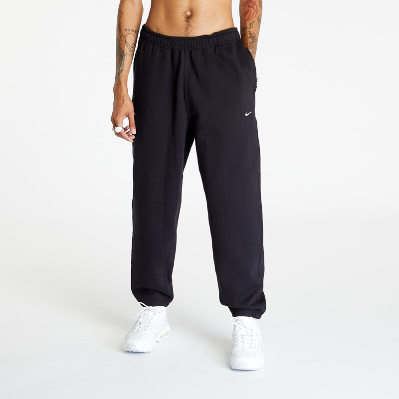 Tepláky Nike Solo Swoosh Mens Fleece Pants Black/ White XXL 54992560