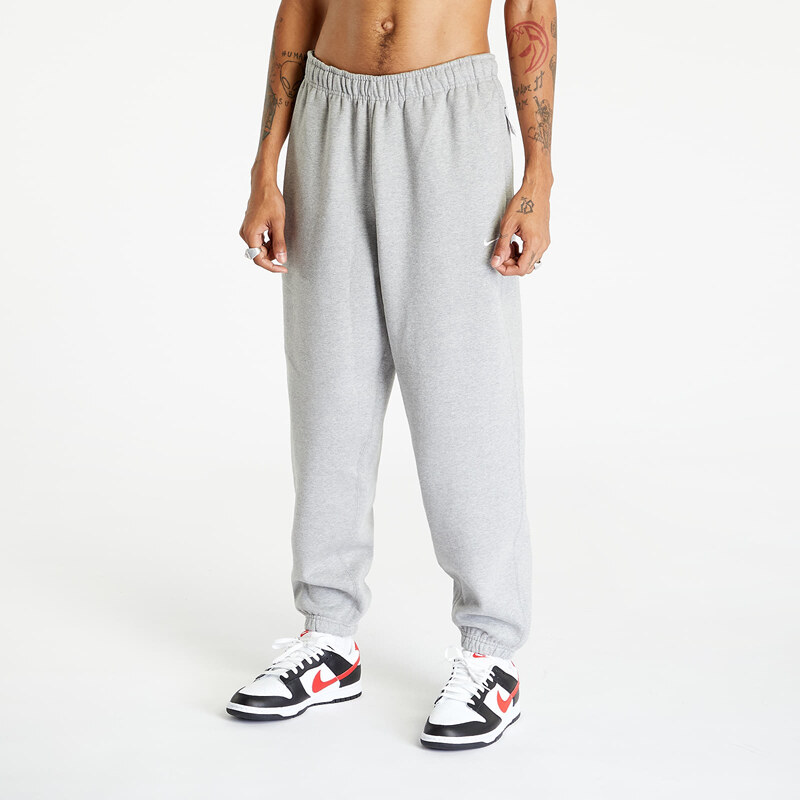 Tepláky Nike Solo Swoosh Mens Fleece Pants Grey XXXL 55783039