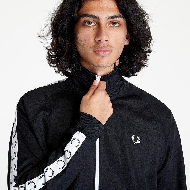 Mikina FRED PERRY Taped Track Jacket Black XL 64096590