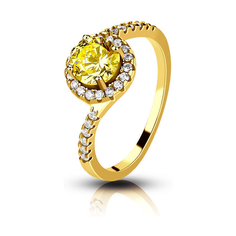 MAJYA Strieborný prsteň s kamienkom LILA 10733/5 64581351