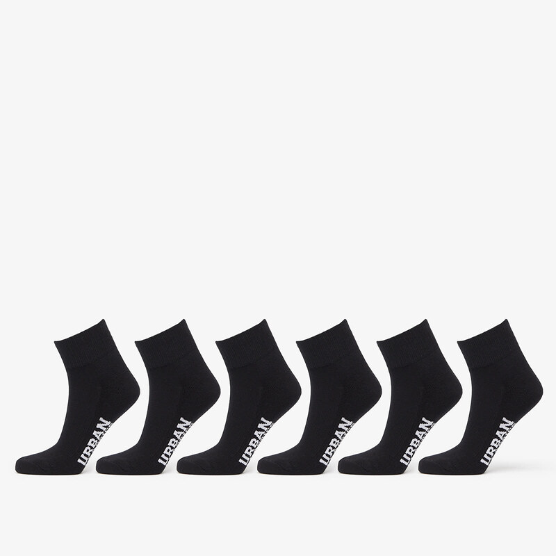 Urban Classics High Sneaker Socks 6-Pack Black 35-38 47106509