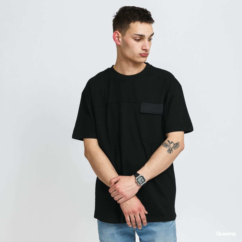 Tričko Urban Classics Oversized Big Flap Pocket Tee Black S 47094629