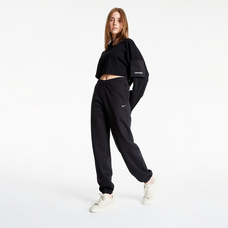 Kalhoty NikeLab Womens Fleece Pants Black/ White XXL 55208318