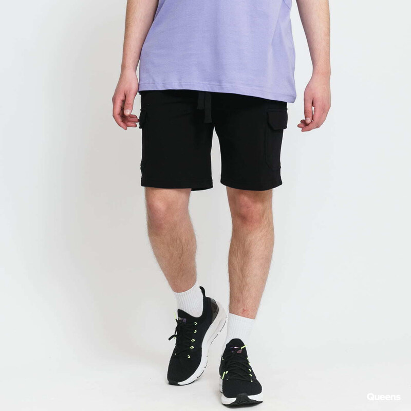 Šortky Urban Classics Organic Cargo Sweatshorts Black S 47098002
