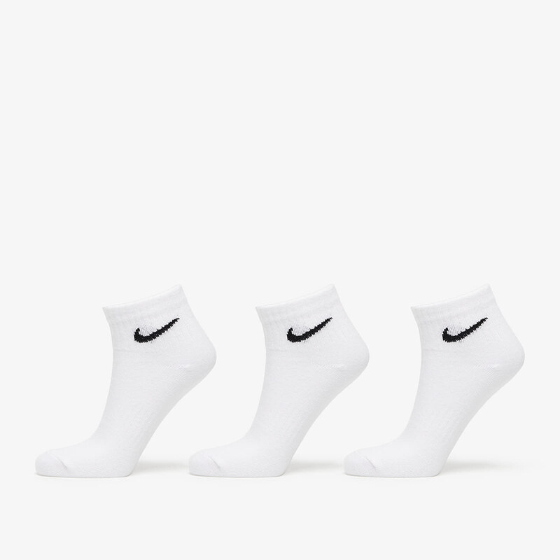 Nike Everyday Lightweight Training Ankle Socks 3-Pack White/ Black XL 47098289