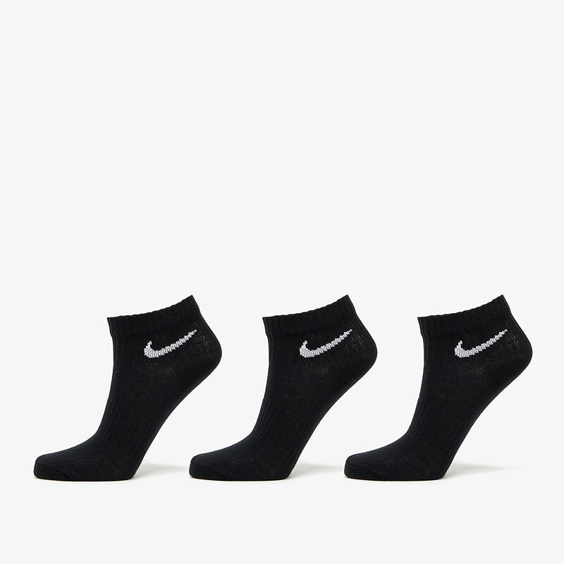 Nike Everyday Lightweight Training Ankle Socks 3-Pack Black/ White M 47098303