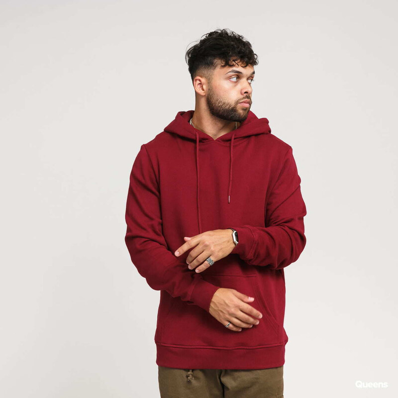 Mikina Urban Classics Organic Basic Hoody Burgundy S 55804495